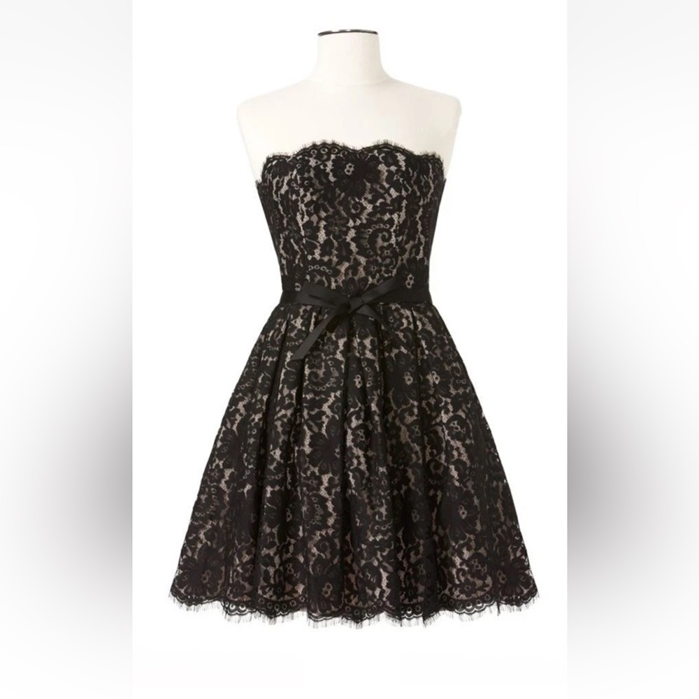 Robert Rodriguez Target Neiman Marcus Strapless Black Lace Dress Party Prom 4
